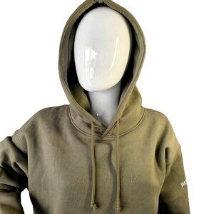 Wondery Pale Green Hoodie Unisex Sz L Fleece Lined Kangaroo Pocket